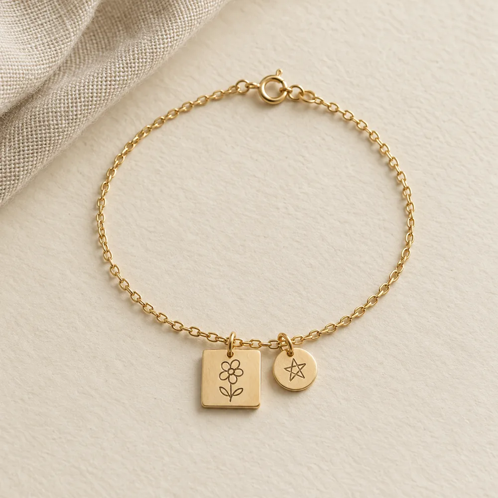 The Little Flower Charm Bracelet