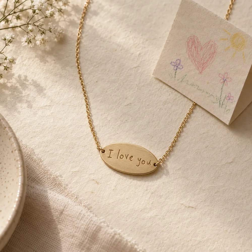The “I Love You” Oval Necklace